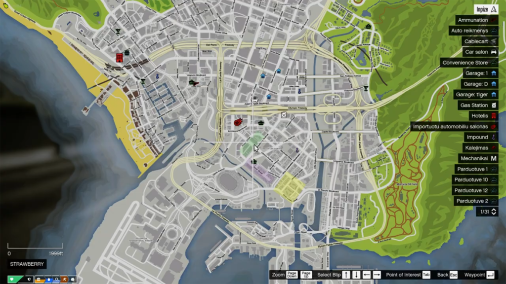 Nopixel gang colored map